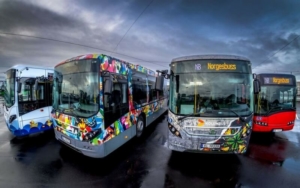 In Norvegia i pullman diventano opere d'arte