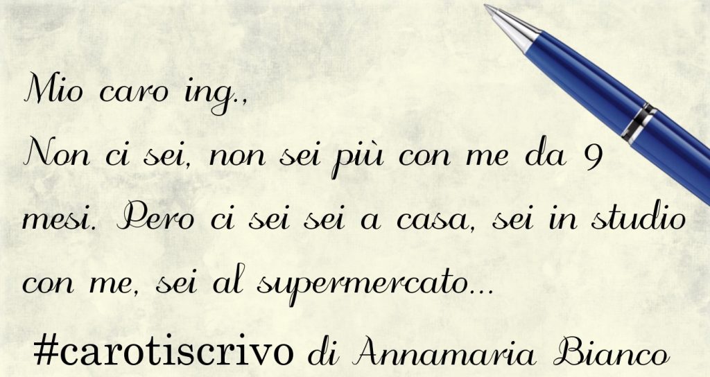 Lettera di Annamaria Bianco