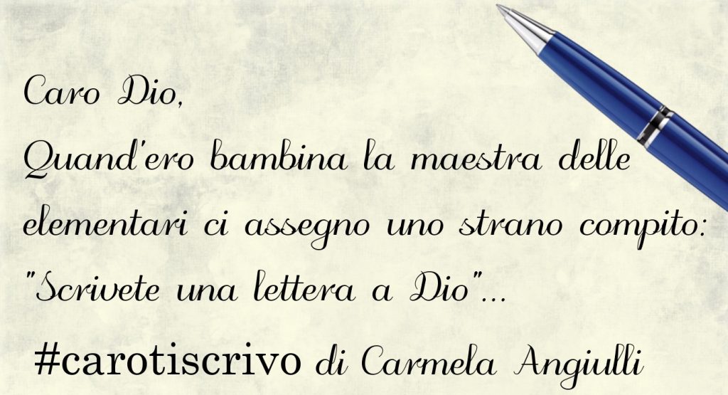 Lettera di Carmela Angiulli a Dio