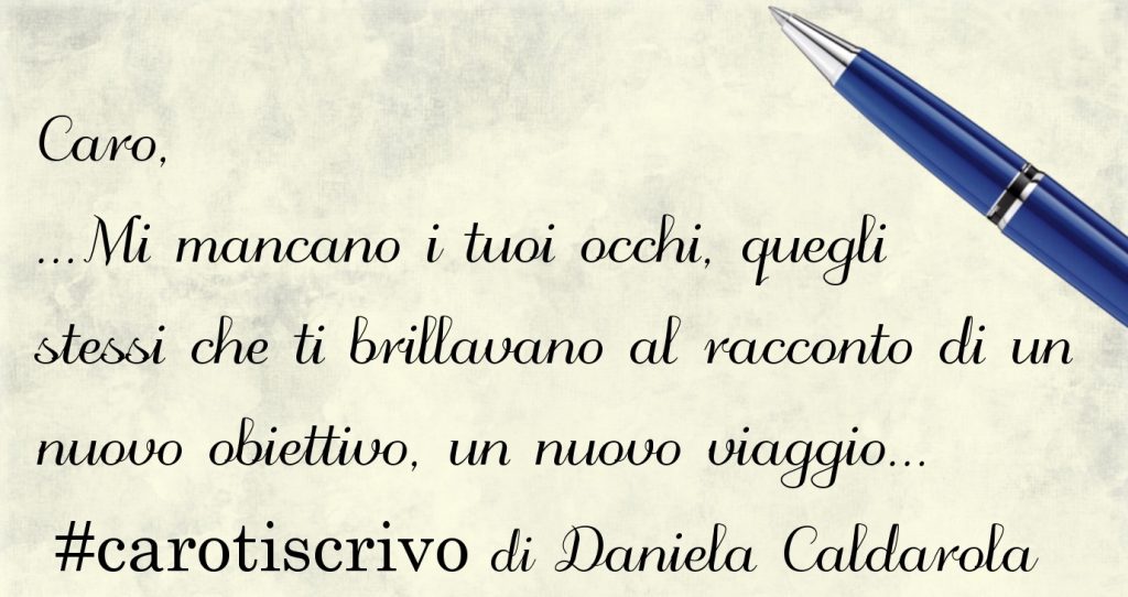 Lettera di Daniela Caldarola