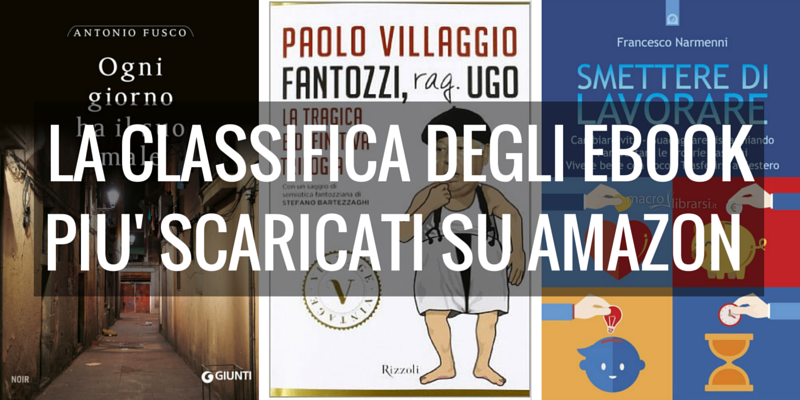 "Ogni giorno ha il suo male" di Antonio Fusco è l'ebook più scaricato su Amazon