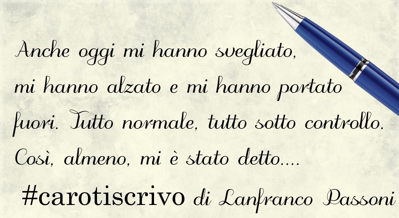 Lettera di Lanfranco Passoni