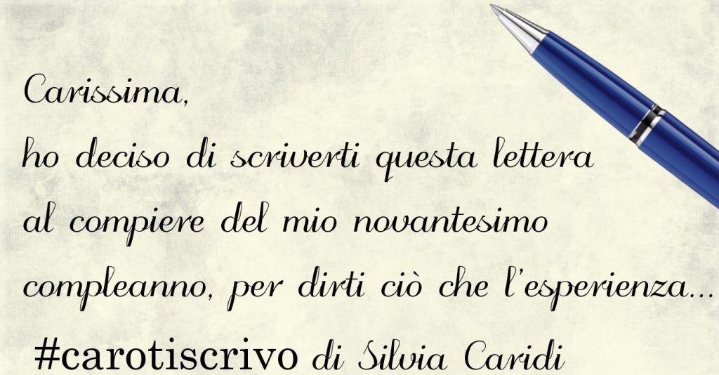 Lettera di Silvia Caridi