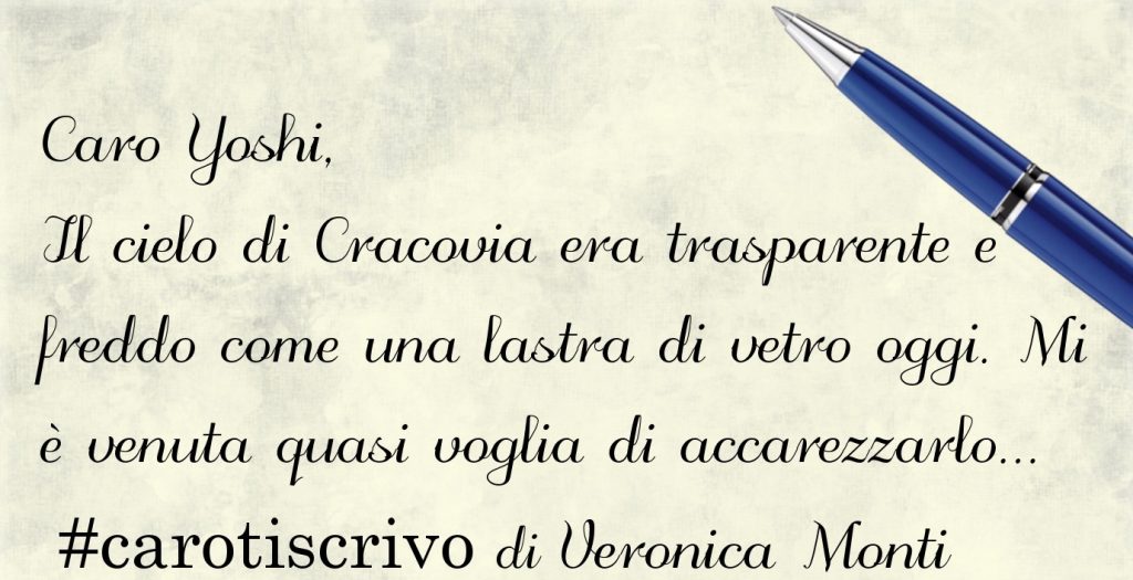 Lettera di Veronica Monti all'amico Yoshi