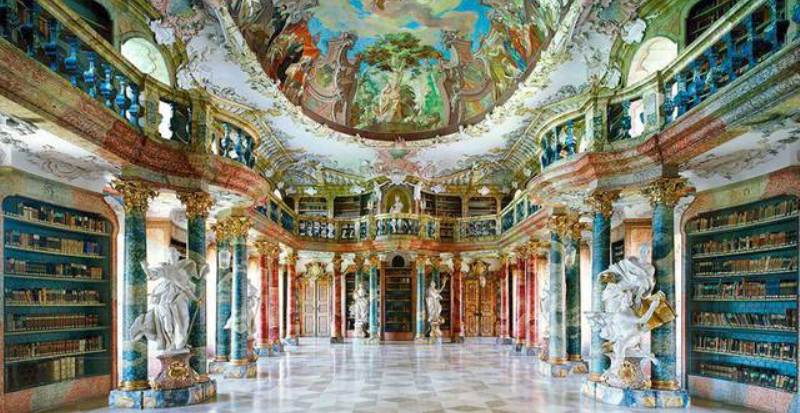 Germania, ecco la biblioteca del monastero Wiblingen