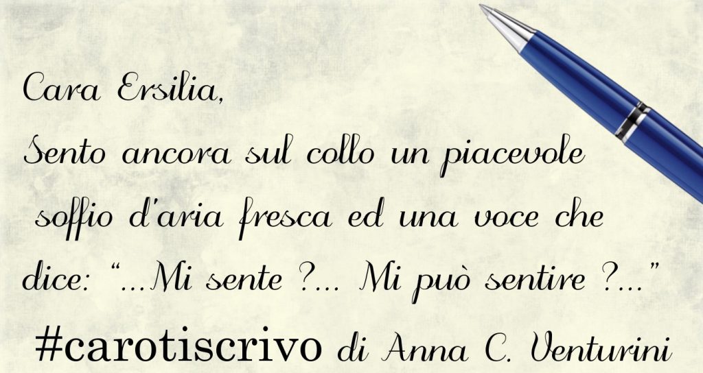Lettera di Anna Chiara Venturini