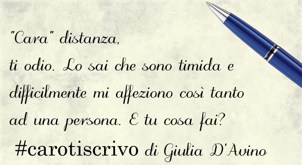 Lettera di Giulia D'Avino