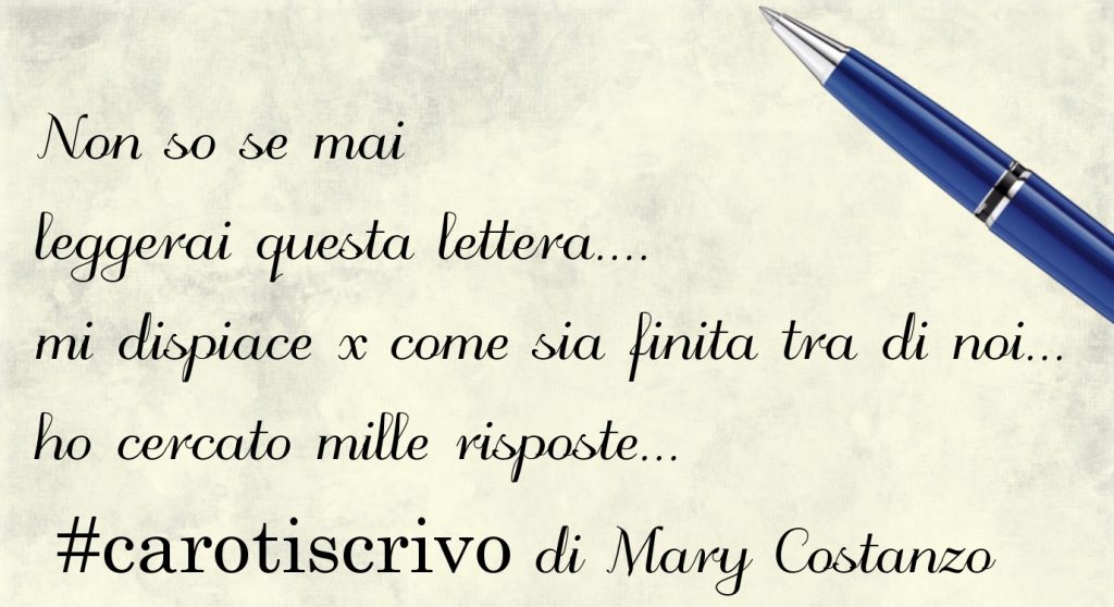 Lettera di Mary Costanzo