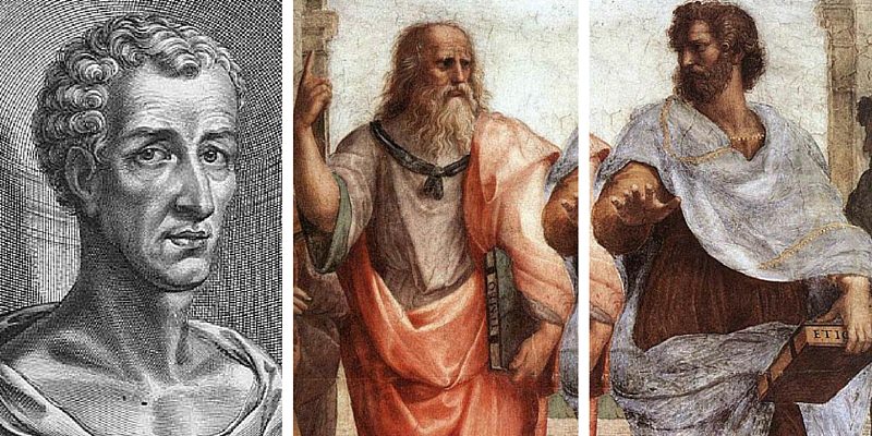 Luciano, Aristotele e Platone
