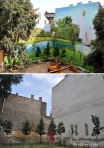 Prima e dopo la street art, i murales che cambiano i volti della città 