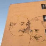 Murales dedicato a Falcone e Borsellino all'istituto Nautico di Palermo