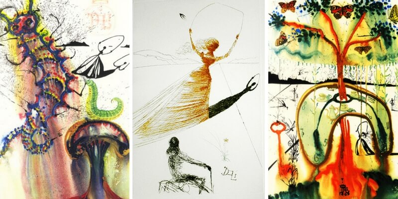 Le illustrazioni di Salvador Dalì dedicate ad Alice nel Paese delle Meraviglie