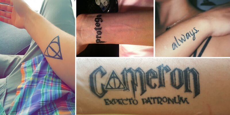 Le storie dietro i tatuaggi di alcuni fan di Harry Potter