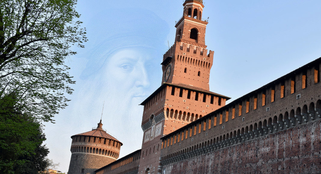 Scoperto murale di Leonardo nel Castello Sforzesco