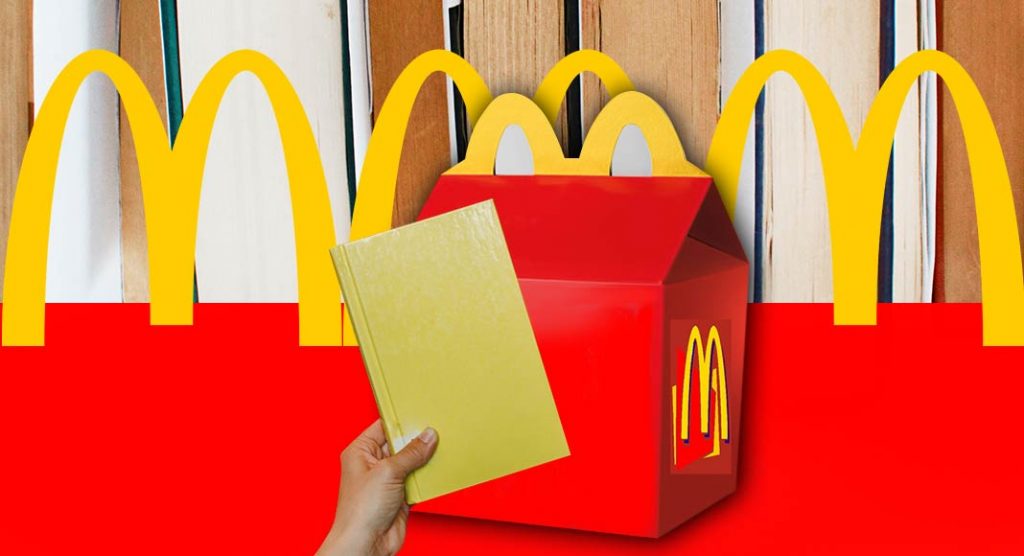 McDonald's regala un libro con un Happy Meal