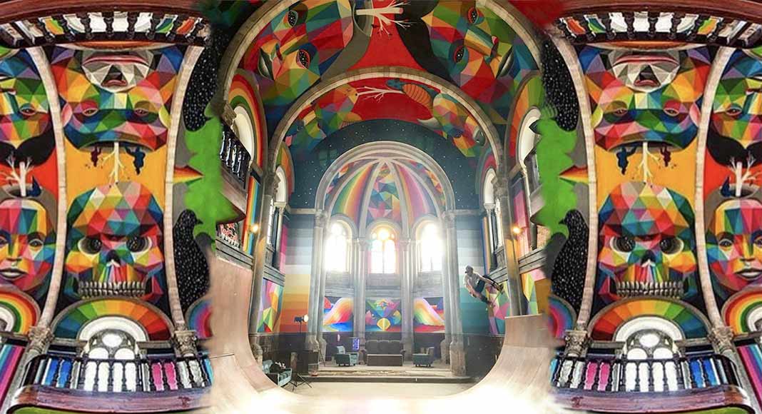 La chiesa sconsacrata piena di murales è il paradiso degli skaters