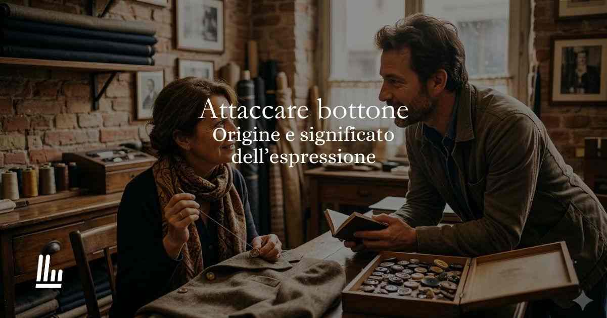 Attaccare bottone, l'origine del modo di dire più chiacchierato