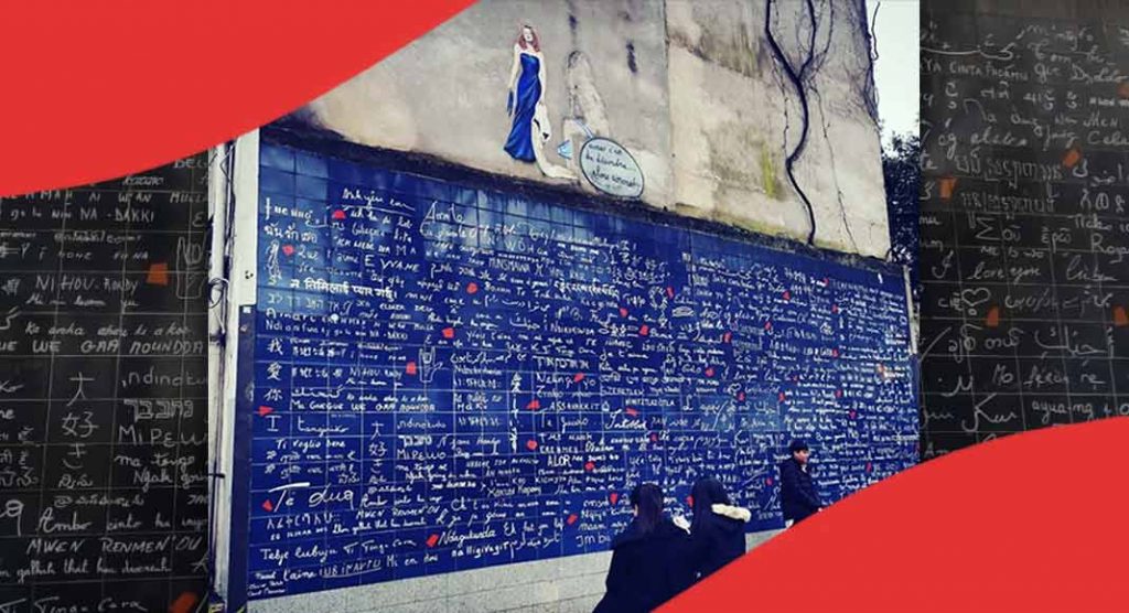 A Parigi, il muro dei "Ti amo" in tutte le lingue del mondo