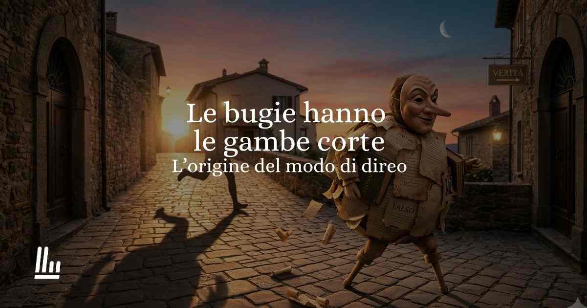 Le bugie hanno le gambe corte, l'origine del modo di dire tra mito, Pinocchio e verità