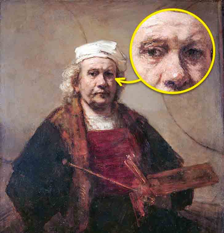 I misteri nascosti dietro a 10 quadri famosi 6 Autoritratto con tavolozza e pennelli di Rembrandt van Rijn