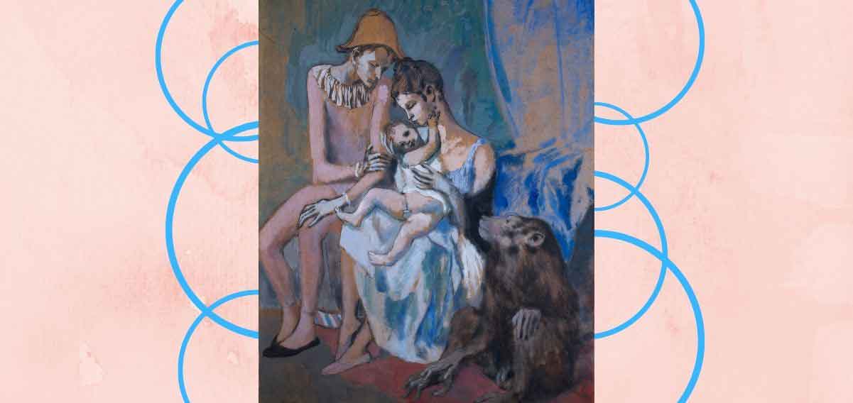 “La famiglia di acrobati”, il quadro di Picasso che celebra il nucleo familiare