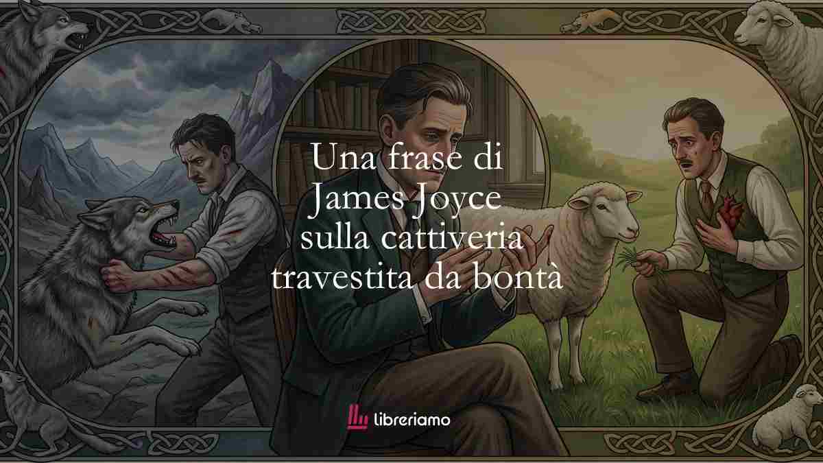 Una frase di James Joyce ci insegna a guardarci dalla cattiveria travestita da bontà 1 Cattiveria mascherata da bontà.