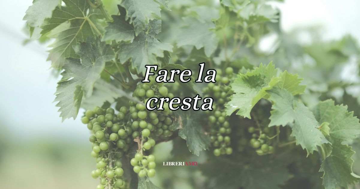 Fare la cresta, significato e origine del modo di dire bucolico