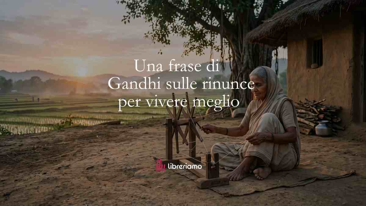 L'insegnamento di Gandhi: perché imparare a fare rinunce ci fa vivere meglio 1 L'insegnamento di Gandhi perché imparare a fare rinunce ci fa vivere meglio