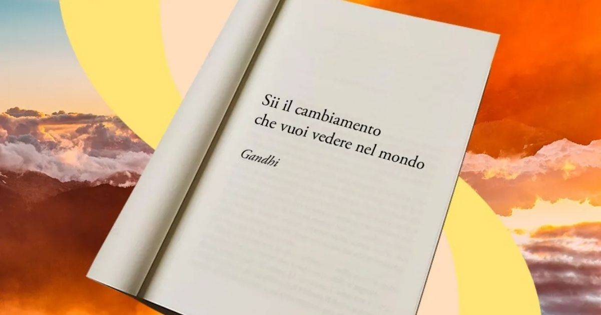 Una frase di Gandhi su come migliorare la propria vita