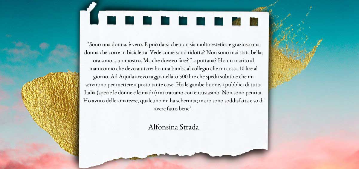 Alfonsina Strada, il coraggio di abbattere gli stereotipi