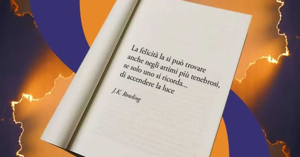 Una frase di J.K. Rowling su come trovare la felicità e combattere la tristezza