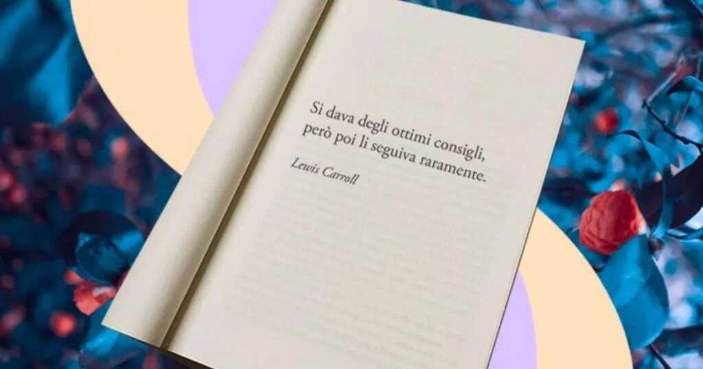Una frase di Lewis Carroll sulla difficoltà di seguire i buoni propositi