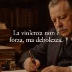 La frase di Benedetto Croce che spiega perché la violenza è solo debolezza