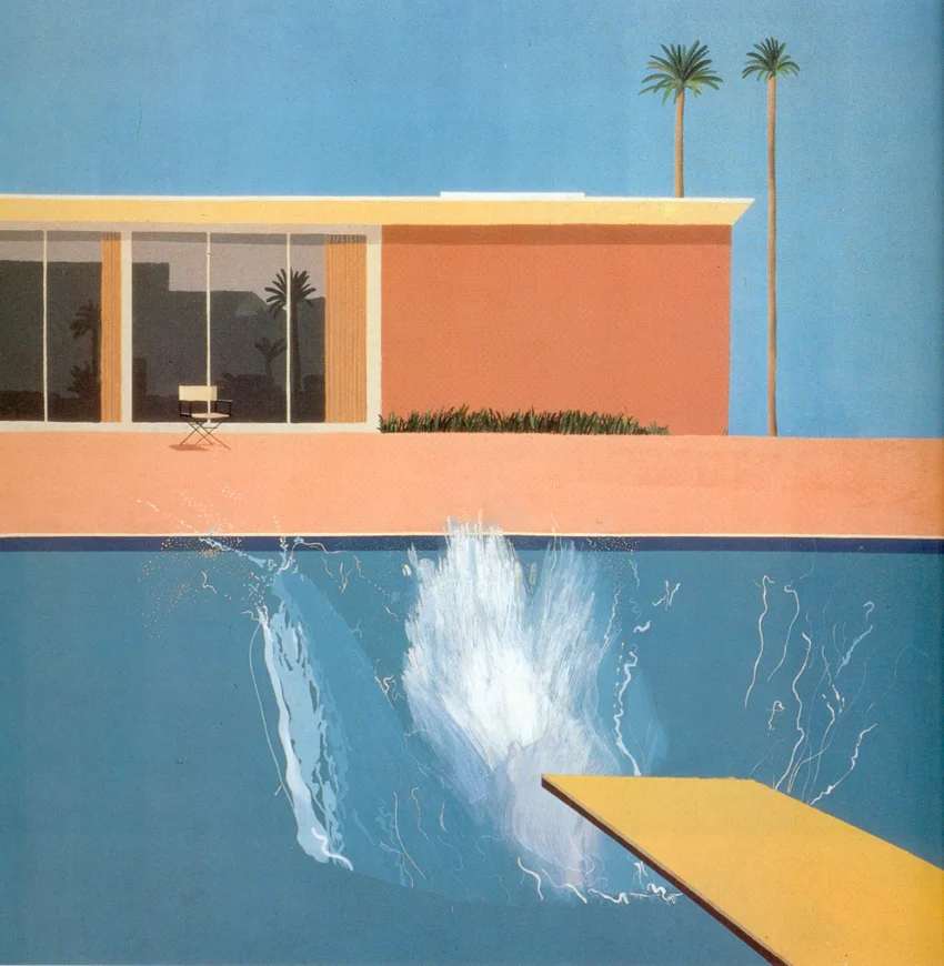 David Hockney – A bigger splash, 1967