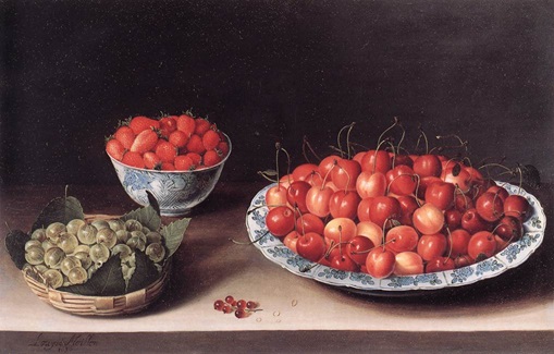 Louise Moillon - Nature morte avec cerises, fraises et groseilles, 1630