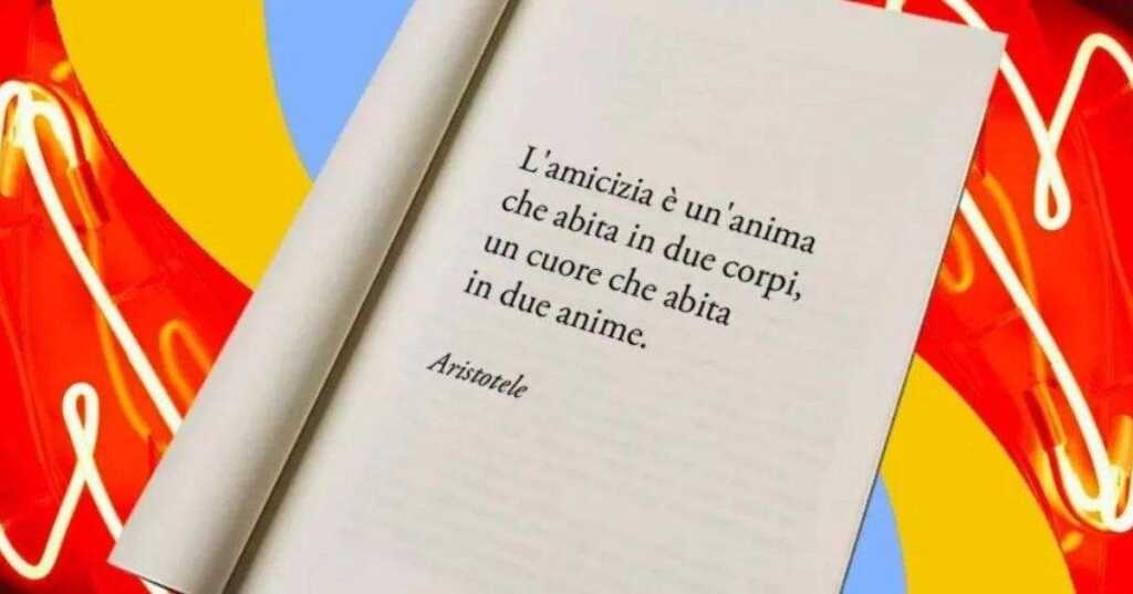 Una frase del filosofo Aristotele sul senso profondo dell'amicizia