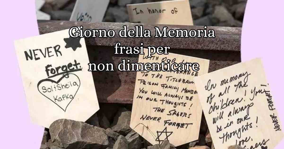 Giorno della Memoria, le frasi e gli aforismi per riflettere sulla Shoah 6 Giorno della Memoria, le frasi e gli aforismi per riflettere sulla Shoah