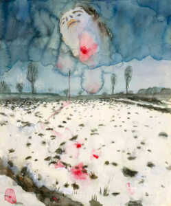 10 opere d’arte per scoprire l’inverno con uno sguardo d’autore 11 Anselm Kiefer – Winterlandschaft (1970)