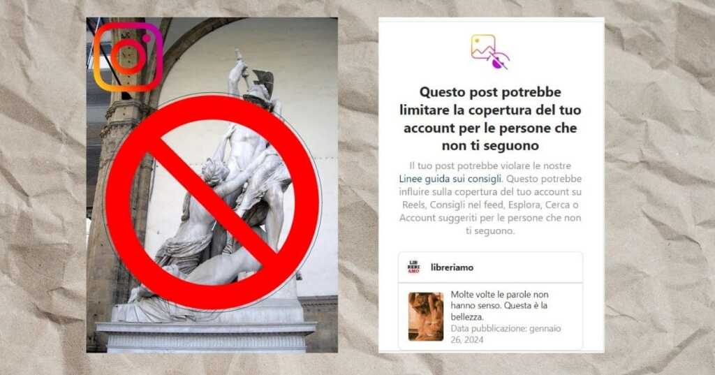 Se Instagram censura le opere d'arte e la promozione della cultura