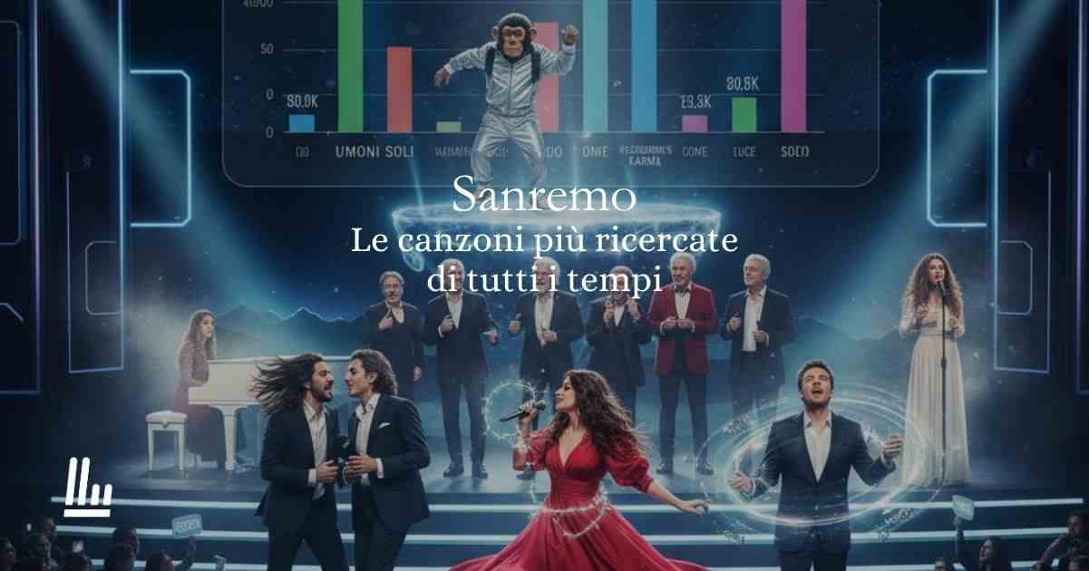 Le 10 canzoni di Sanremo più ricercate su Google di tutti i tempi 1 Le 10 canzoni di Sanremo più ricercate su Google di tutti i tempi