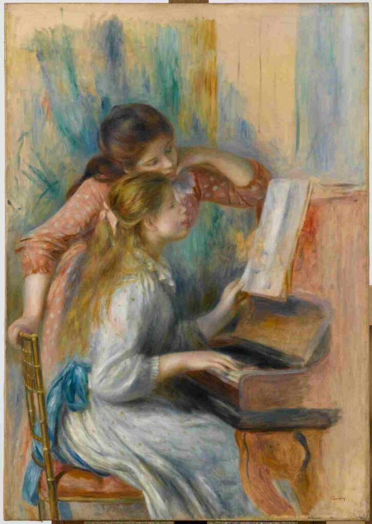 Auguste Renoir, Jeunes filles au piano (© 2024 RMN-Grand Palais / Franck Raux/ Dist. Foto SCALA, Firenze)