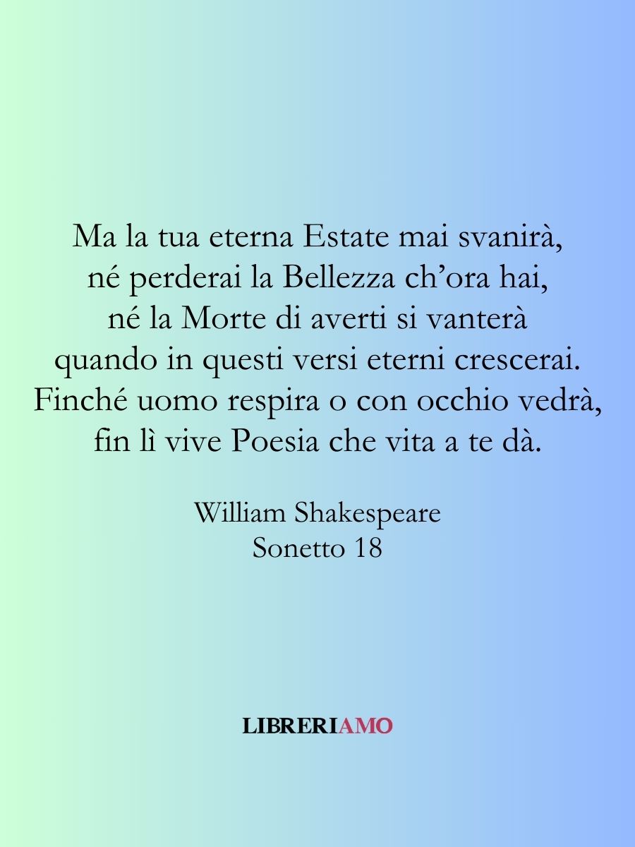 poesia donna william shakespeare
