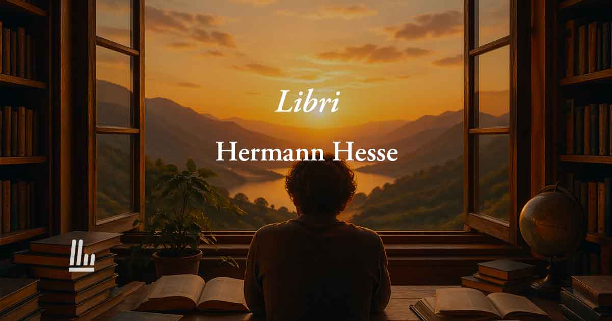 Libri (1918) di Hermann Hesse: la poesia sul  potere della lettura per stare bene