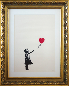 BanksyGirl with balloon, 2002 Litografia, 70x50 cm Pop House Gallery