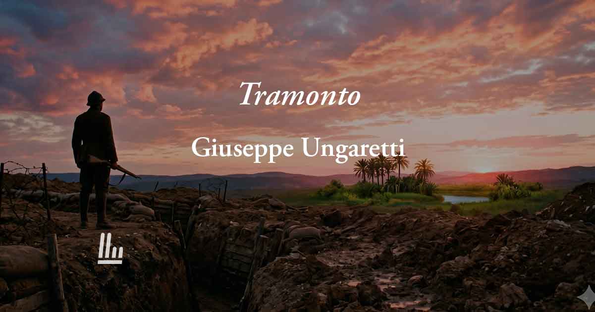 Tramonto (1916) di Giuseppe Ungaretti: poesia sulla bellezza che dona amore