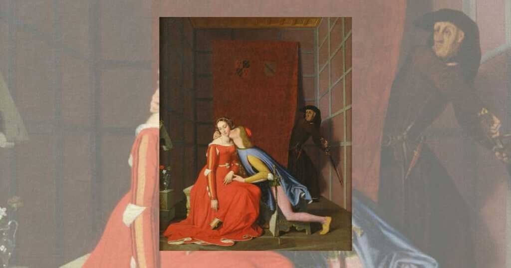 Un quadro di Ingres sui danteschi Paolo e Francesca (1819)