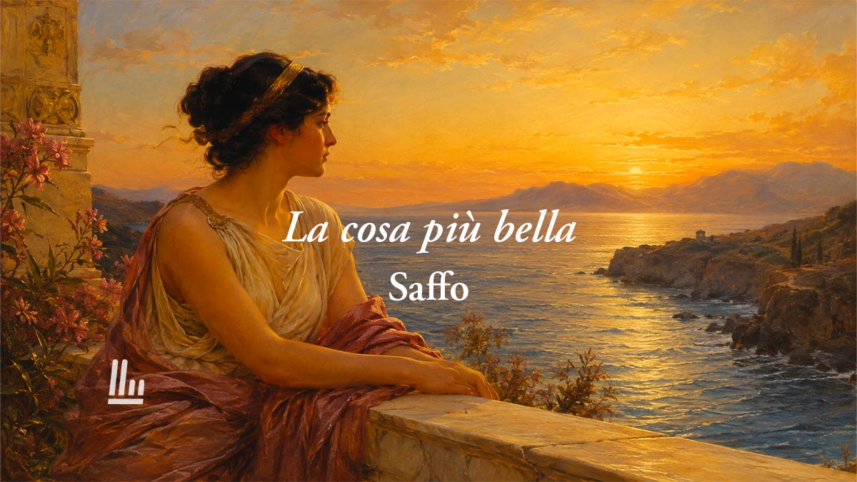 La cosa più bella (Fr.16) di Saffo: La poesia sul potere dell'amore che vince su ogni cosa 1 La cosa più bella (Fr.16) di Saffo: La poesia sul potere dell'amore che vince su ogni cosa