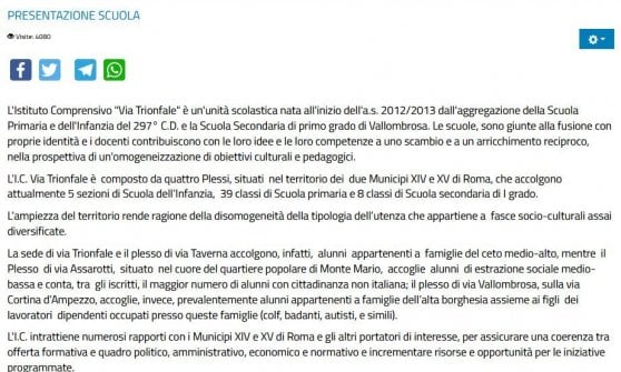 Roma, scuola pubblica si presenta così: "In una sede i figli dell'alta borghesia, nell'altra i ceti bassi"