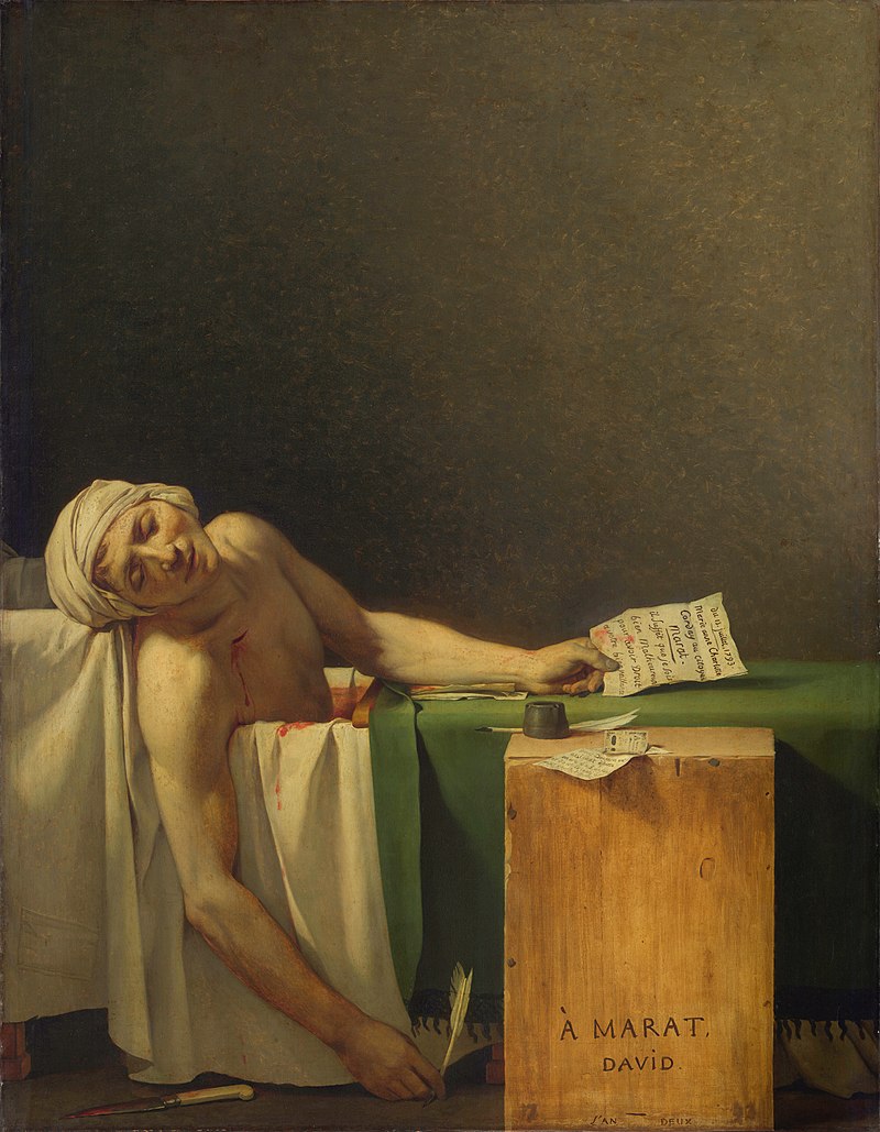 800px Death of Marat by David