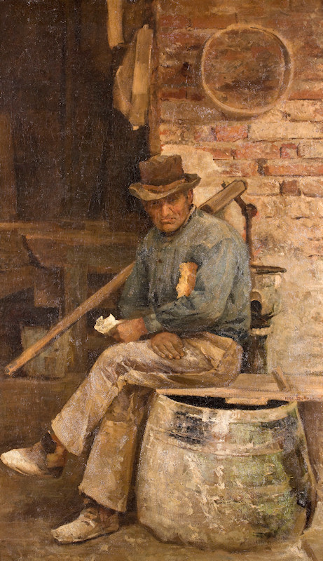 Artgate Fondazione Cariplo Sottocornola Giovanni Muratore figura al vero